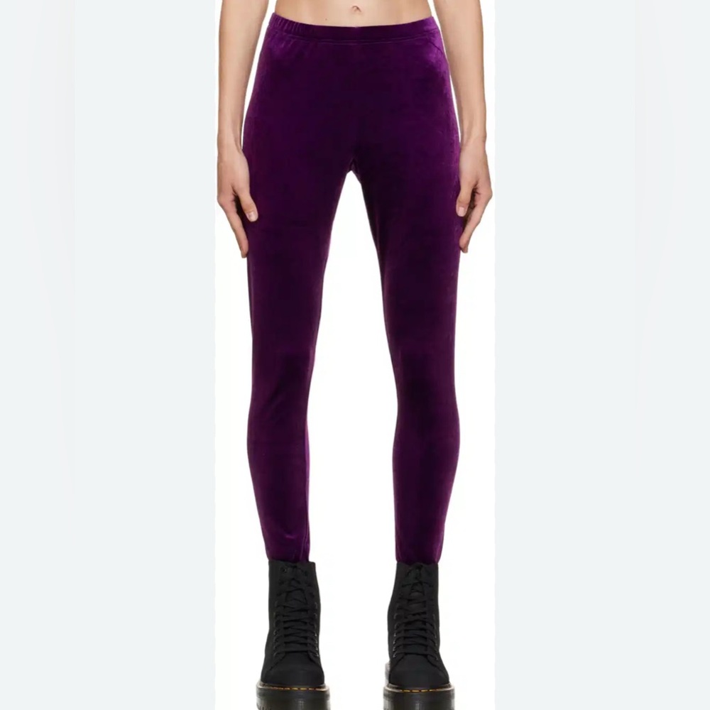 Junya Watanabe Purple Leggings High-Rise Seamless Design new with tags XS